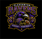 Pleasanton Ravens Cheer (Pop Warner) logo