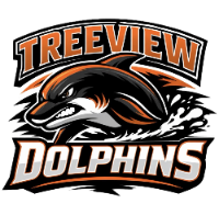 Treeview Dolphins Swim Team logo